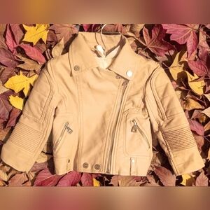Urban Republic Toddler Faux Leather Moto Jacket~Toddler Girls Size 2T